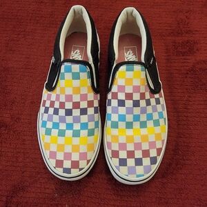 Vans Checkered Slip-On Sneakers - Multicolor